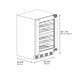 ZLINE Autograph Edition 24 in. Touchstone Dual Zone 44 Bottle Wine Cooler With Panel Ready Glass Door And Polished Gold Handle RWDPOZ - 24 - G - Farmhouse Kitchen and Bath