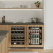 ZLINE Autograph Edition 24 in. Touchstone Dual Zone 44 Bottle Wine Cooler With Panel Ready Glass Door And Polished Gold Handle RWDPOZ - 24 - G - Farmhouse Kitchen and Bath