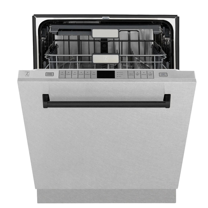 ZLINE Autograph Edition 24" Tall Tub Dishwasher DWMTZ - SN - 24 - MB - Farmhouse Kitchen and Bath