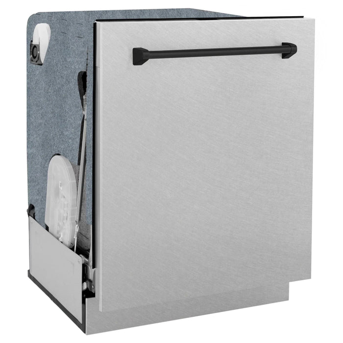 ZLINE Autograph Edition 24" Tall Tub Dishwasher DWMTZ - SN - 24 - MB - Farmhouse Kitchen and Bath