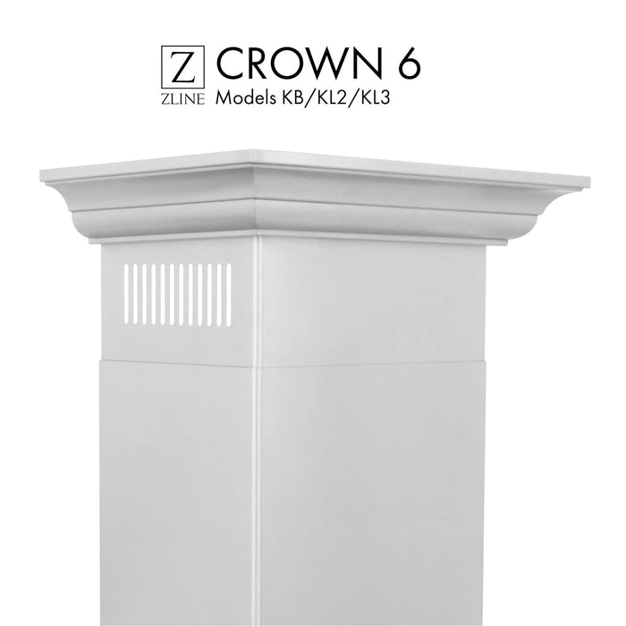 ZLINE Crown Molding #6 for Wall Range Hood, CM6 - KB/KL2/KL3 - Farmhouse Kitchen and Bath