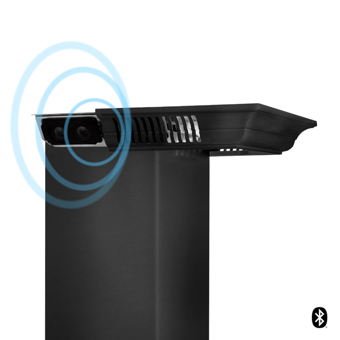 ZLINE Crown Molding Black Stainless Steel BT Speakers CM6 - BT - BSKBN - Farmhouse Kitchen and Bath