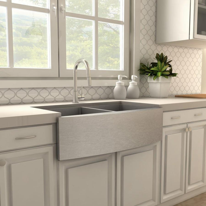 ZLINE Dante Kitchen Faucet in Brushed Nickel, DNT - KF - BN - Farmhouse Kitchen and Bath