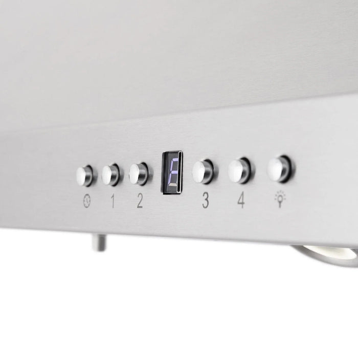 ZLINE Ducted Vent Island Mount Range Hood in Stainless Steel with Built - in ZLINE CrownSound Bluetooth Speakers GL1iCRN - BT - 30 - Farmhouse Kitchen and Bath