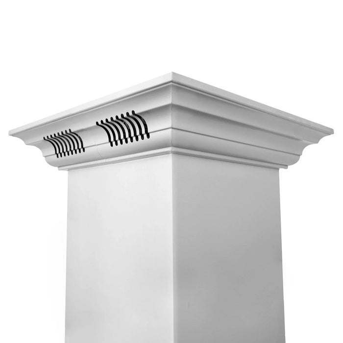 ZLINE Ducted Vent Island Mount Range Hood in Stainless Steel with Built - in ZLINE CrownSound Bluetooth Speakers GL1iCRN - BT - 30 - Farmhouse Kitchen and Bath