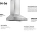 ZLINE Ducted Wall Mount Range Hood in Outdoor Approved Stainless Steel 697 - 304 - 60 - Farmhouse Kitchen and Bath