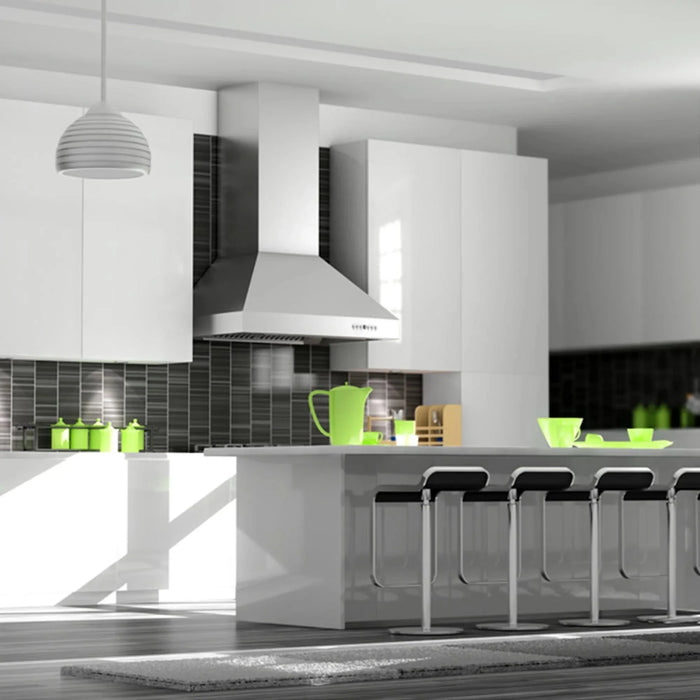 ZLINE Ducted Wall Mount Range Hood in Outdoor Approved Stainless Steel 697 - 304 - 60 - Farmhouse Kitchen and Bath