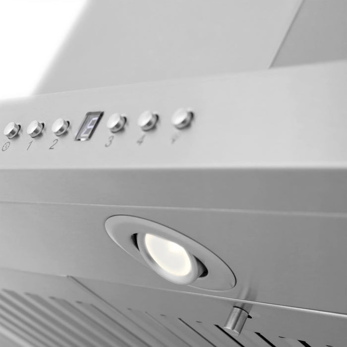 Zline Island Mount Range Hood in Stainless Steel with Built - in ZLINE CrownSound™ Bluetooth Speakers GL2iCRN - BT - 48 - Farmhouse Kitchen and Bath