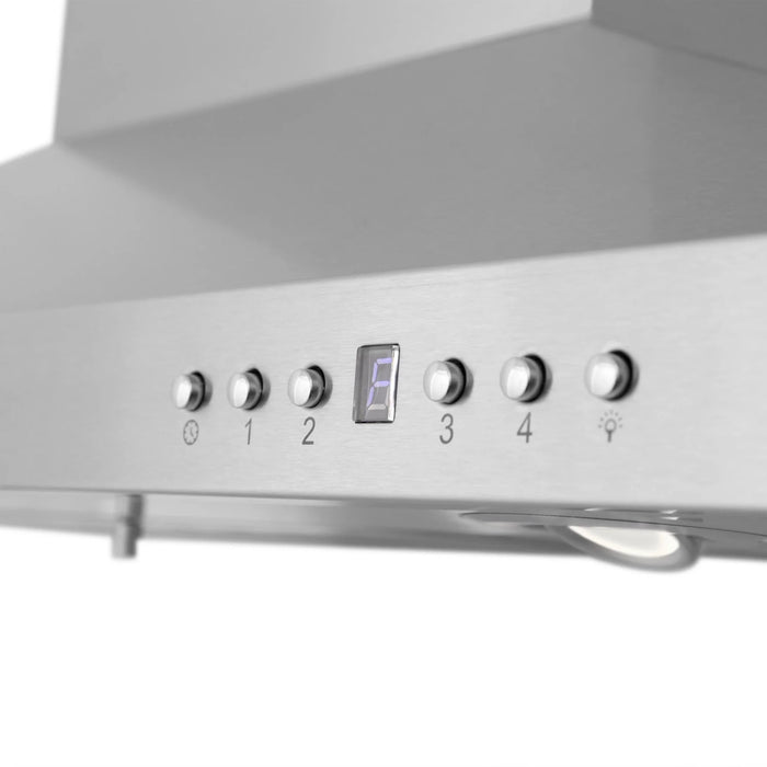 Zline Island Mount Range Hood in Stainless Steel with Built - in ZLINE CrownSound™ Bluetooth Speakers GL2iCRN - BT - 48 - Farmhouse Kitchen and Bath