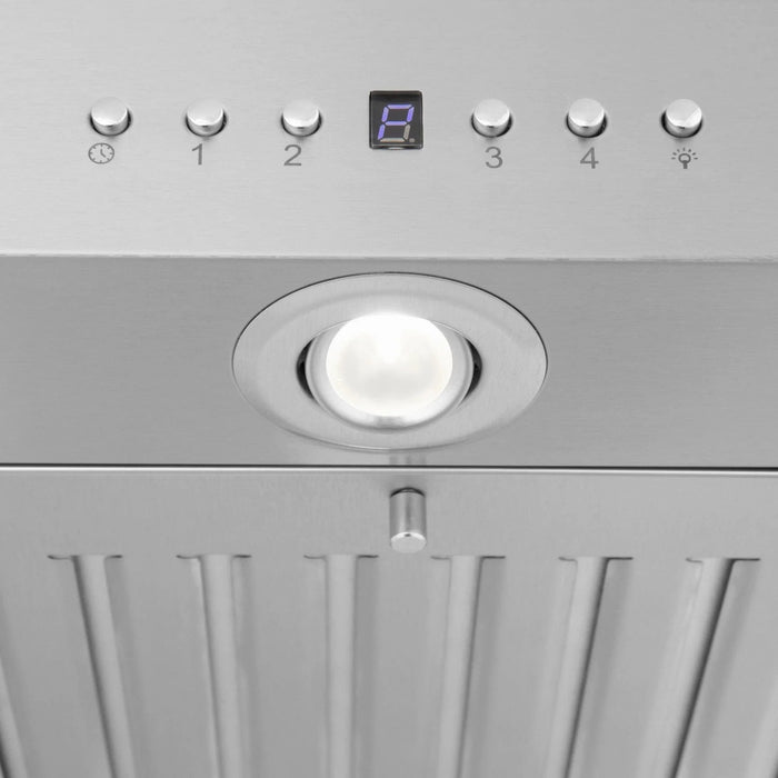 Zline Island Mount Range Hood in Stainless Steel with Built - in ZLINE CrownSound™ Bluetooth Speakers KE2iCRN - BT - 48 - Farmhouse Kitchen and Bath