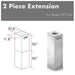 ZLINE Outdoor Chimney Extension for 10' - 12' Ceiling, 2PCEXT - 597i - 304 - Farmhouse Kitchen and Bath