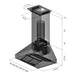 ZLINE Professional Convertible Vent Wall Mount Range Hood in Stainless Steel with Crown Molding 667CRN - 42 - Farmhouse Kitchen and Bath