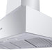ZLINE Professional Convertible Vent Wall Mount Range Hood in Stainless Steel with Crown Molding 667CRN - 48 - Farmhouse Kitchen and Bath