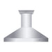 ZLINE Professional Convertible Vent Wall Mount Range Hood in Stainless Steel with Crown Molding 667CRN - 48 - Farmhouse Kitchen and Bath