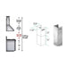 ZLINE Short Kit for 8' Ceilings - Outdoor Wall, SK - 667/697 - 304 - Farmhouse Kitchen and Bath