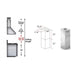 ZLINE Short Kit for Ceilings Under 8' ISLAND - Outdoor, SK - 597i - 304 - Farmhouse Kitchen and Bath