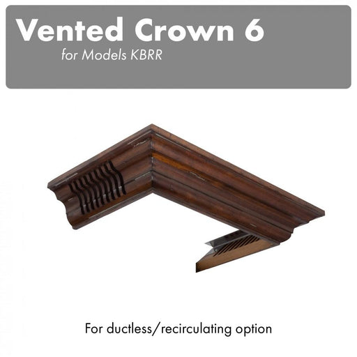 ZLINE Vented Crown Molding for Wall Mount Range Hood, CM6V - KBRR - Farmhouse Kitchen and Bath