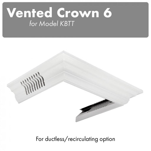ZLINE Vented Crown Molding Profile 6 for Wall Range Hood, CM6V - KBTT - Farmhouse Kitchen and Bath