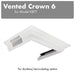 ZLINE Vented Crown Molding Profile 6 for Wall Range Hood, CM6V - KBTT - Farmhouse Kitchen and Bath