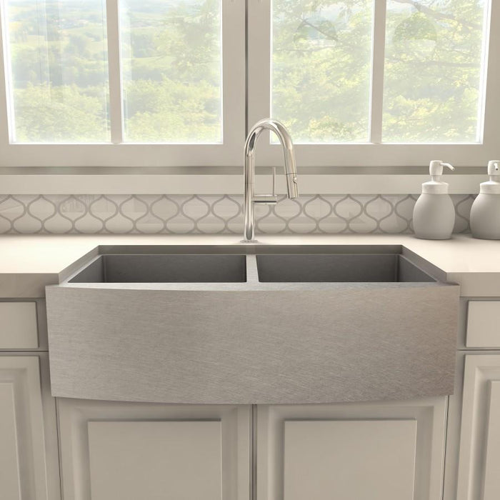 ZLINE Voltaire Kitchen Faucet, Chrome, VLT - KF - CH - Farmhouse Kitchen and Bath